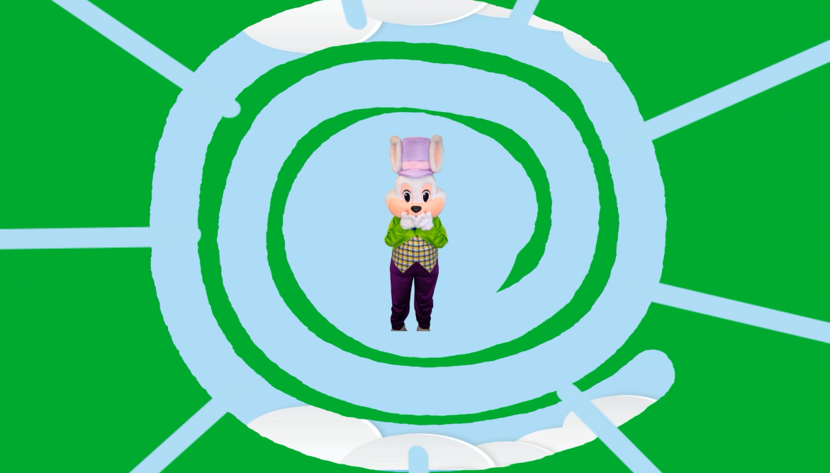Learn the Easter Bunny dance with Rascal the Easter Bunny
