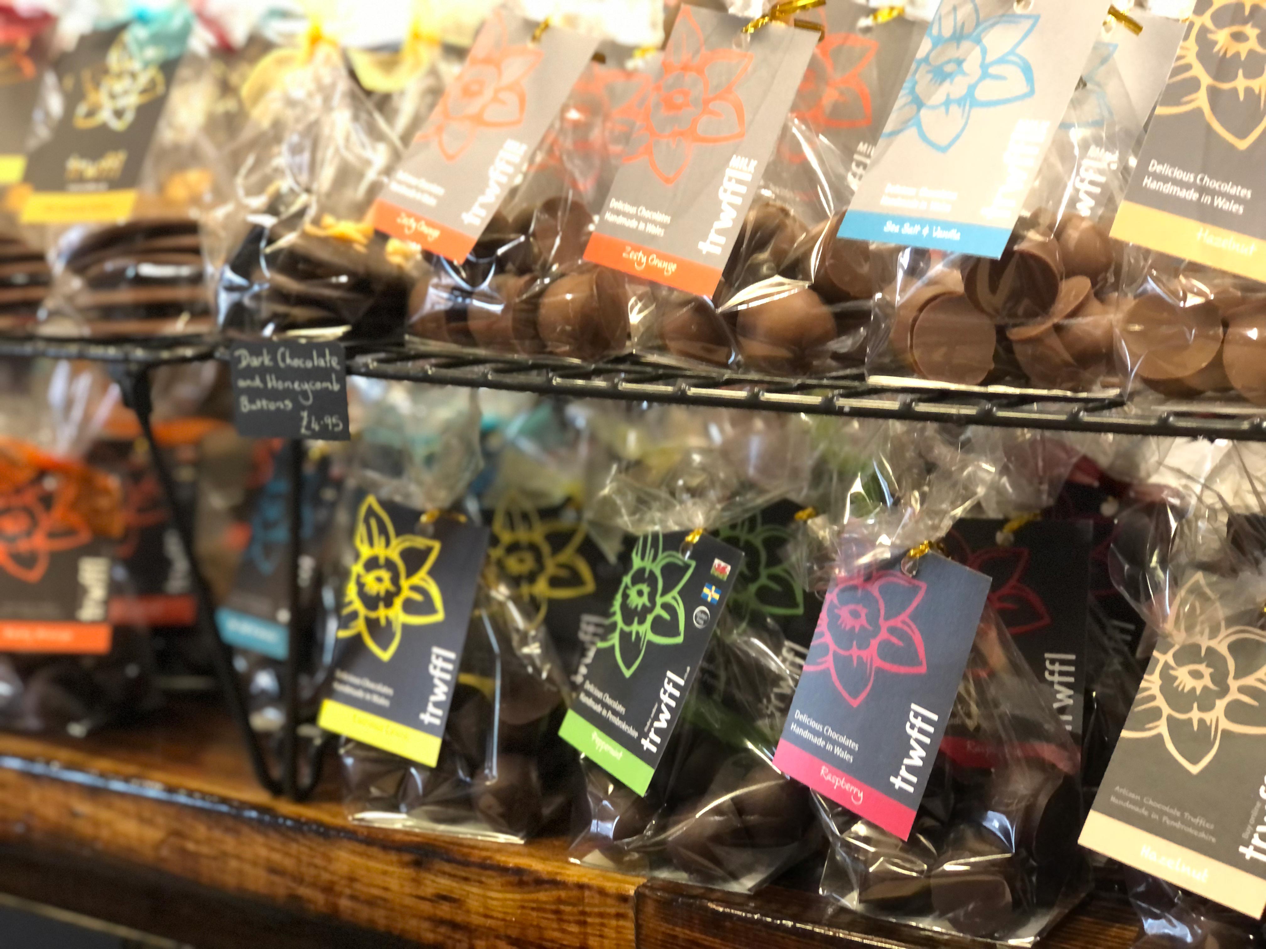 Christmas chocolates at Trwffl