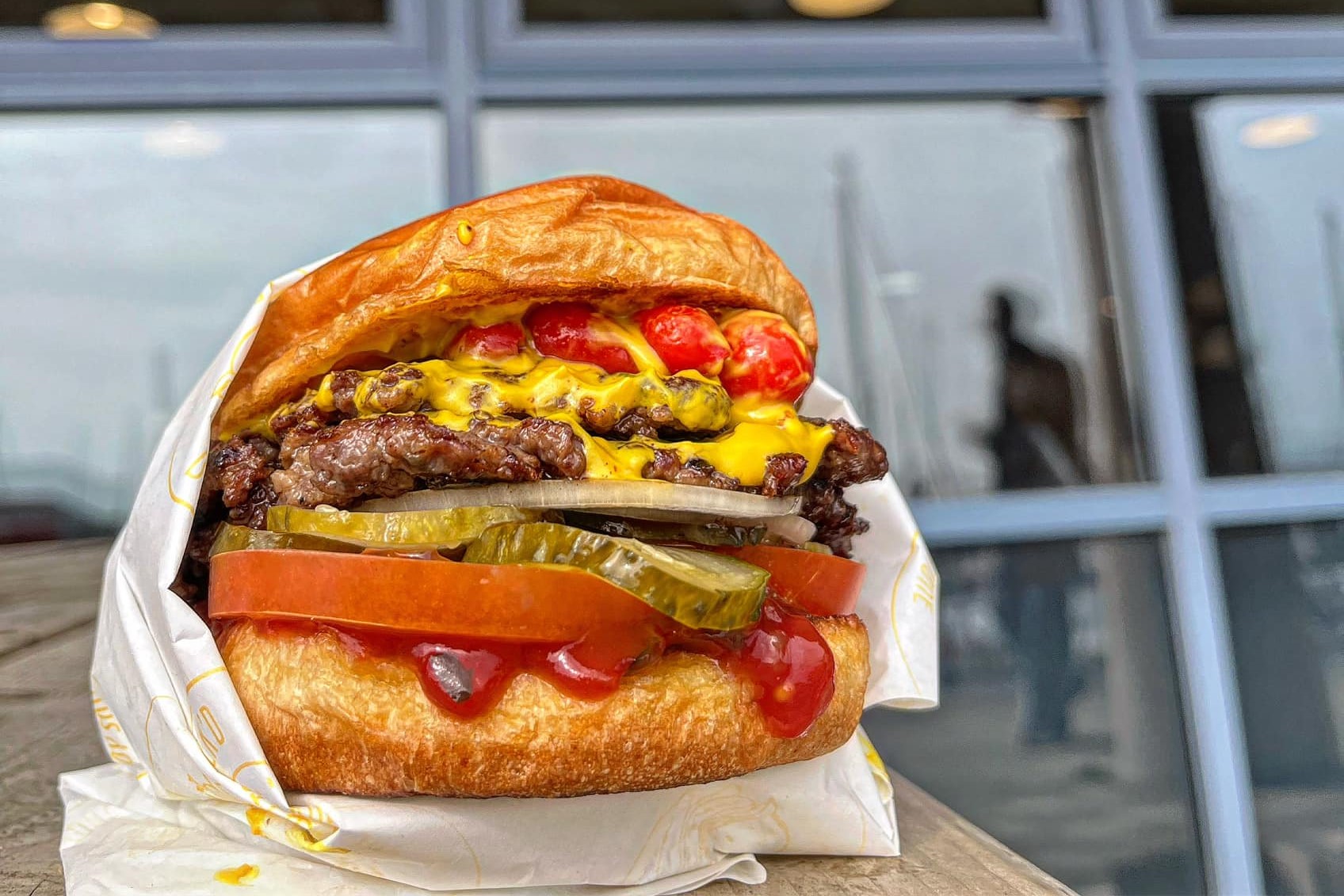 Delicious burgers at new restaurant Stack'd