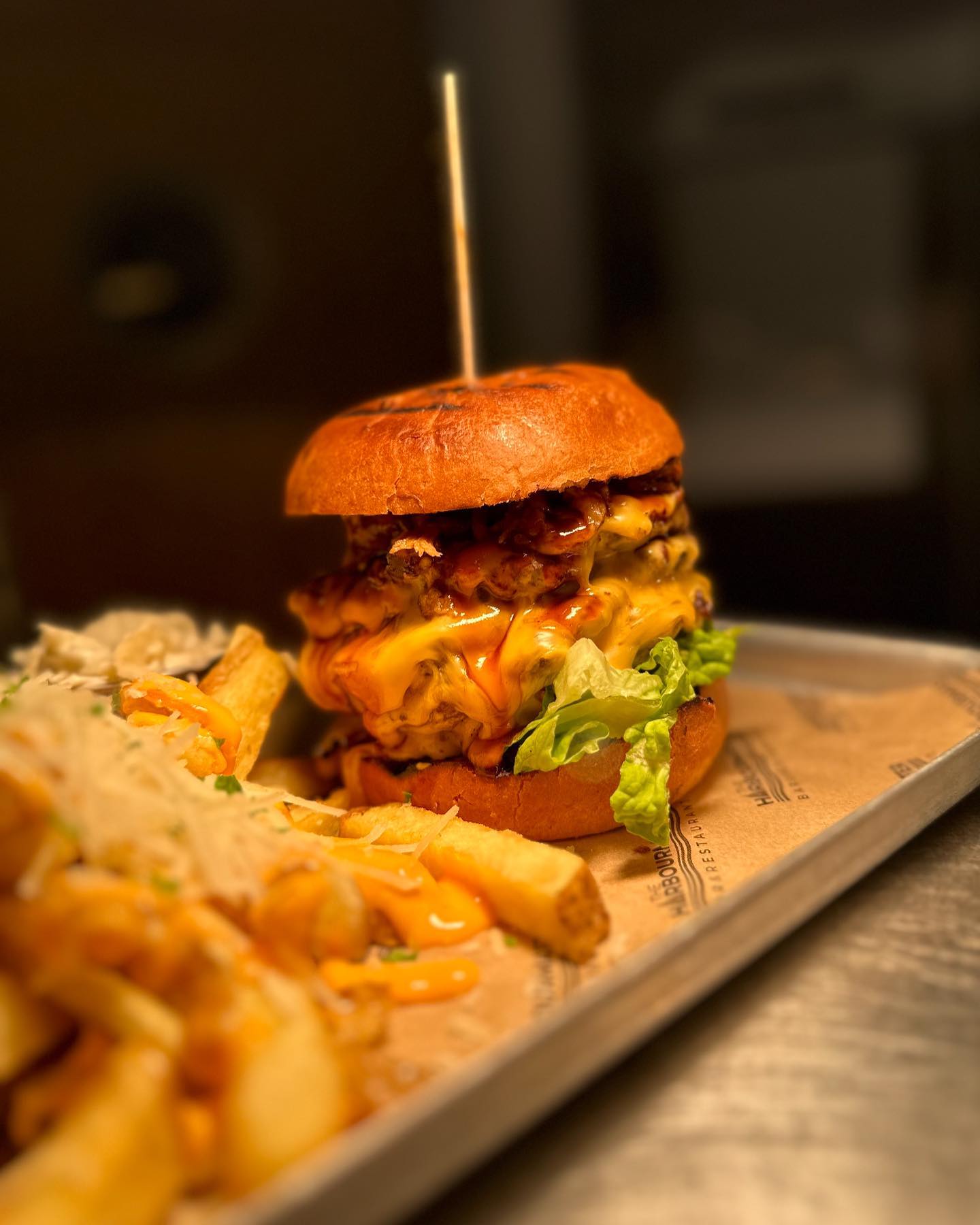 Burger at The Harbourmaster Milford Haven