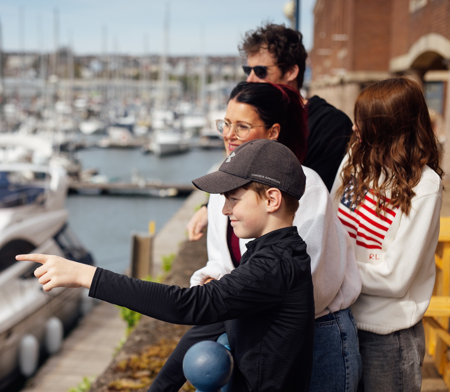 Walking along at Milford Waterfront